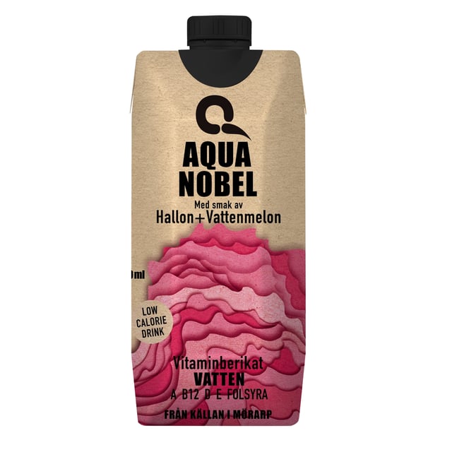 Aqua Nobel Vitaminvatten Hallon & Vattenmelon 500 ml