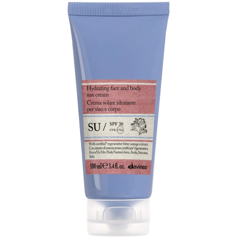 Davines SU hydrating face and body sun cream SPF 30 (100 ml)