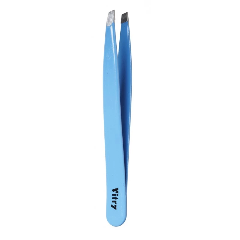 Tweezers Slant Ends Light Blue