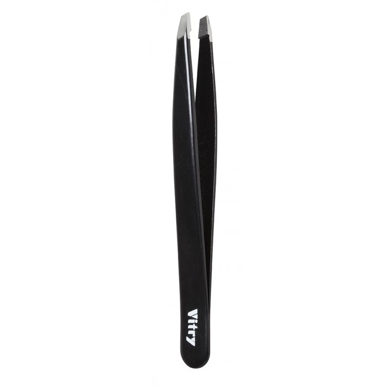 Tweezers Slant Ends Black