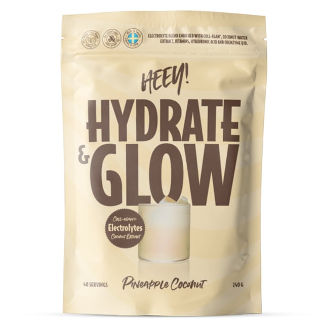 Heey! Hydrate & Glow Elektrolyter + Coll-egan® Ananas Kokos 240 g