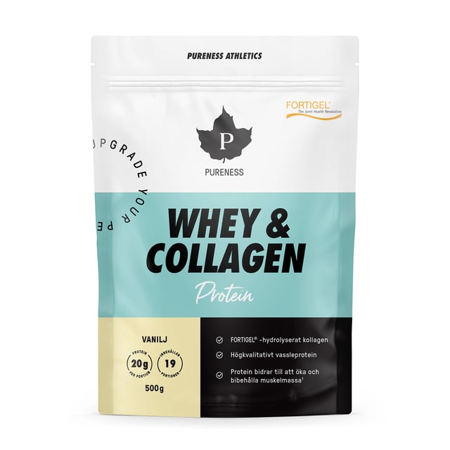 Pureness Athletics Whey & Collagen Vanilj - 500 g