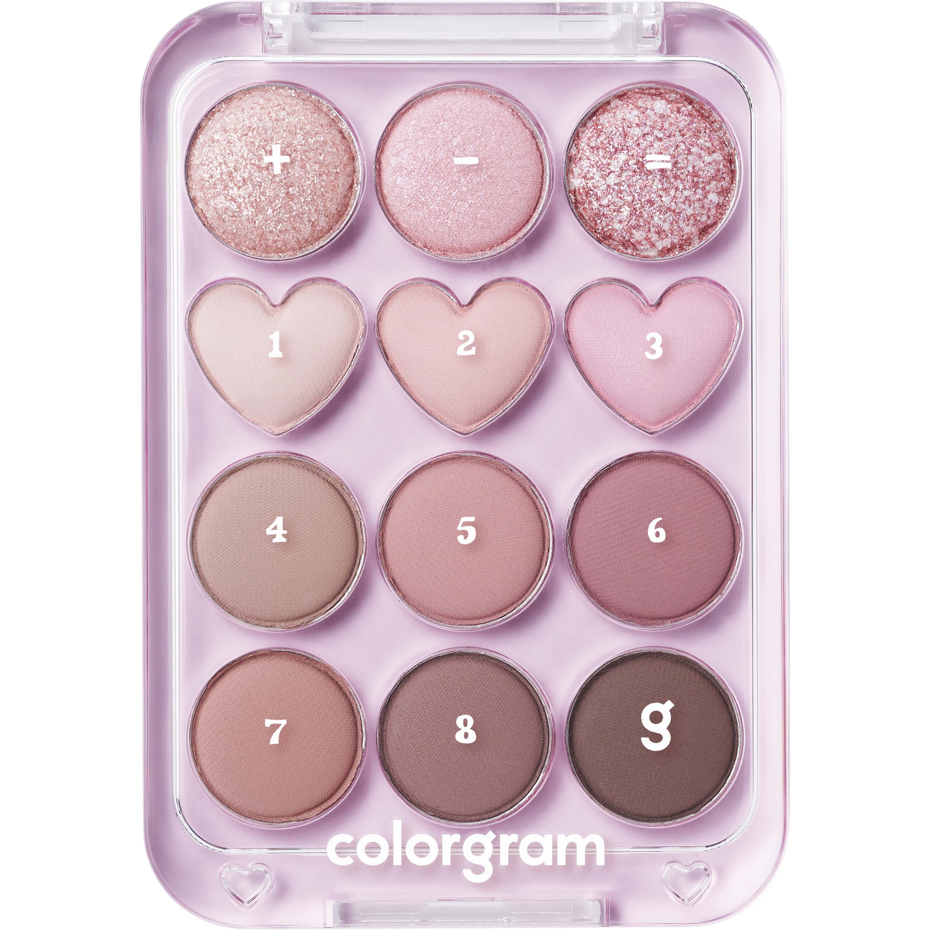 Colorgram Pin Point Eyeshadow Palette 02 Pink+Mauve