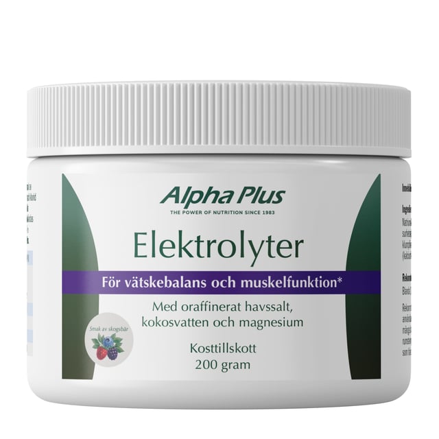 Alpha Plus Elektrolyter Skogsbär 200 g