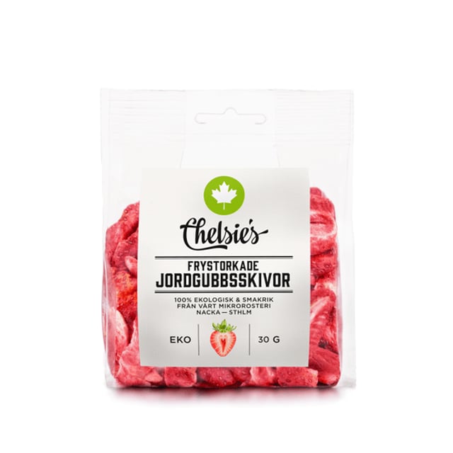 Chelsie's Frystorkade Jordgubbsskivor 30 g