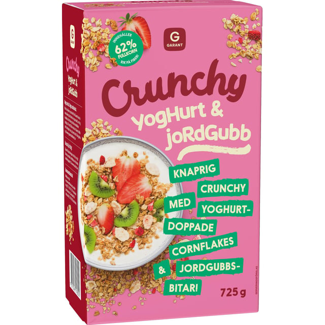 Garant Crunchy Yoghurt & Jordgubb 725 g