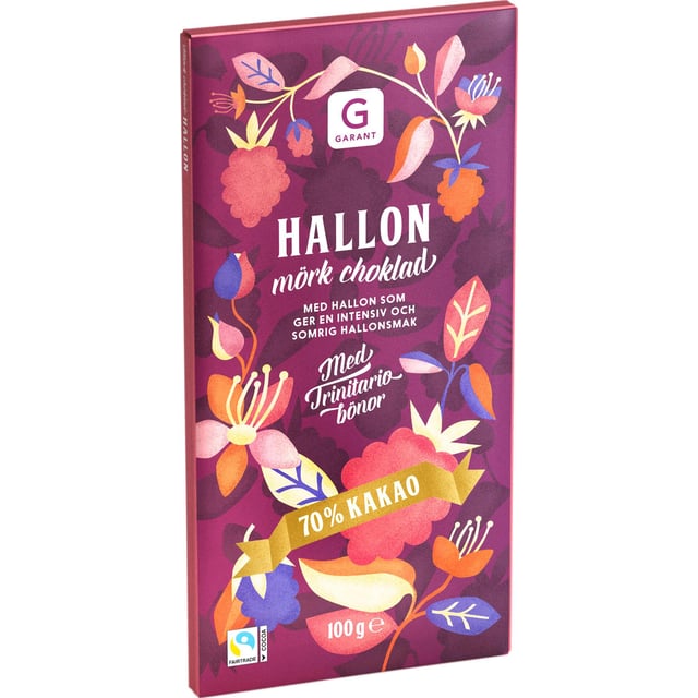 Hallon Mörk Choklad 70% Kakao