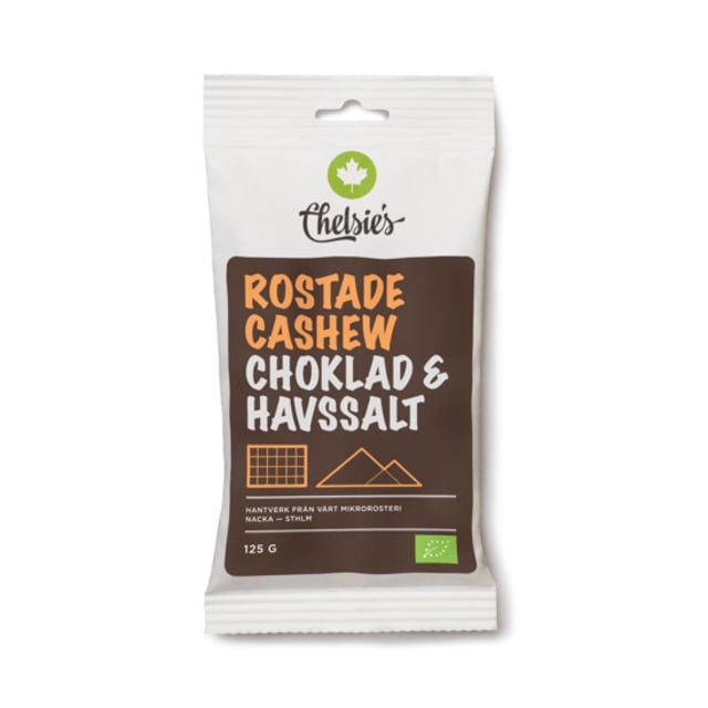 Chelsie's Rostade Cashew Choklad & Havssalt 125 g
