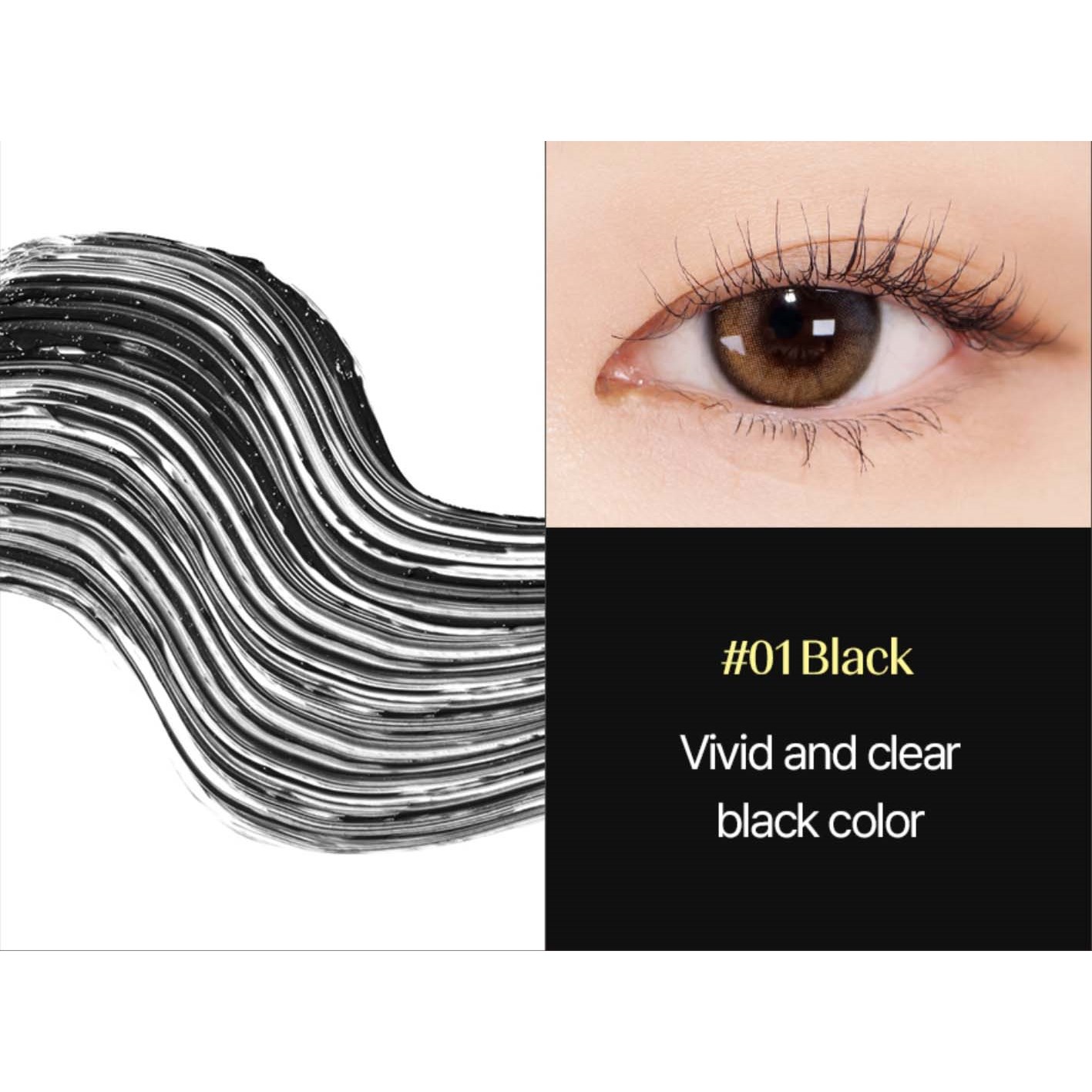 Cosnori Perfect Setting Waterproof Mascara 01 Black