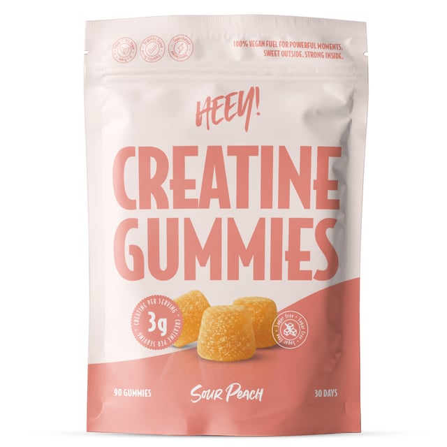 Heey! Creatine Gummies Sour Peach 90 st