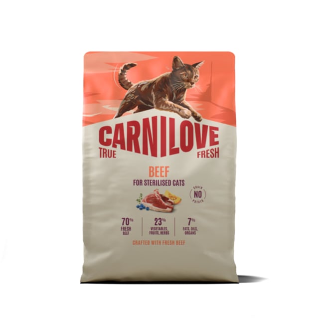 Carnilove True Fresh Cat Beef for Sterilised Adult All Breeds 2 kg
