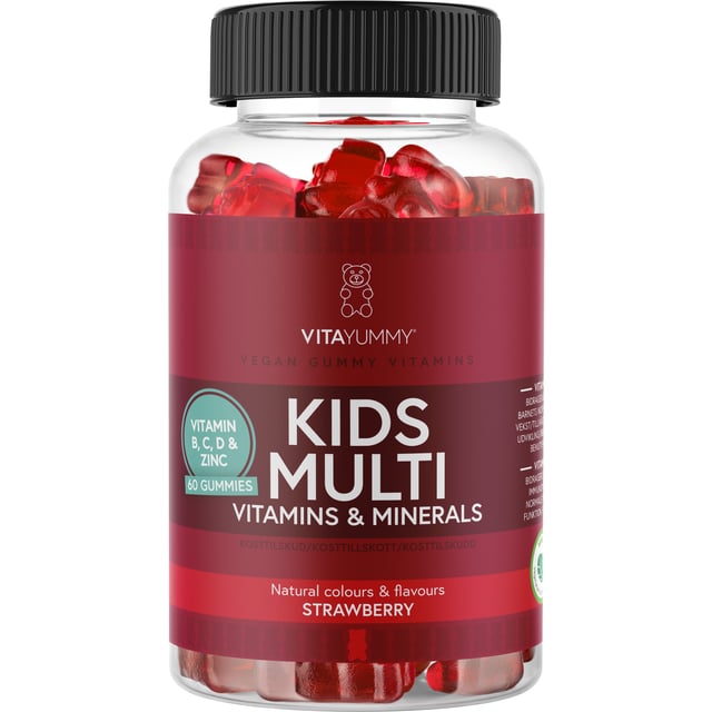 VitaYummy Kids Multivitamin Strawberry 60 tuggtabletter