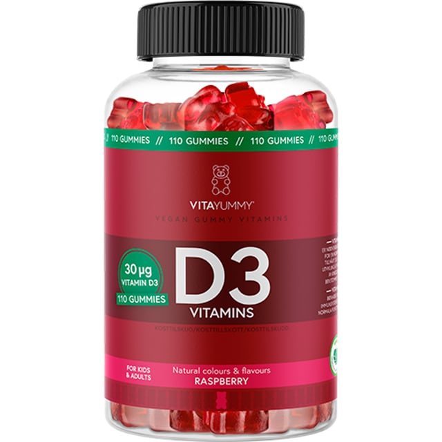Vitayummy D3 Raspberry 110 tuggtabletter
