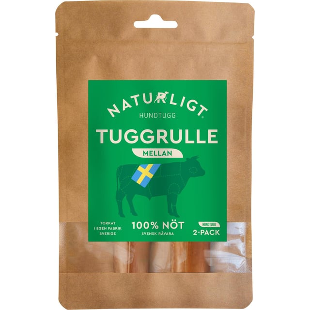 Naturligt Tuggrulle mellan 2 st
