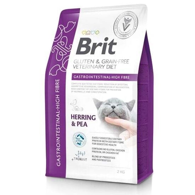 Brit GF Vet Diet Cat Gastrointestinal High Fibre  2 kg