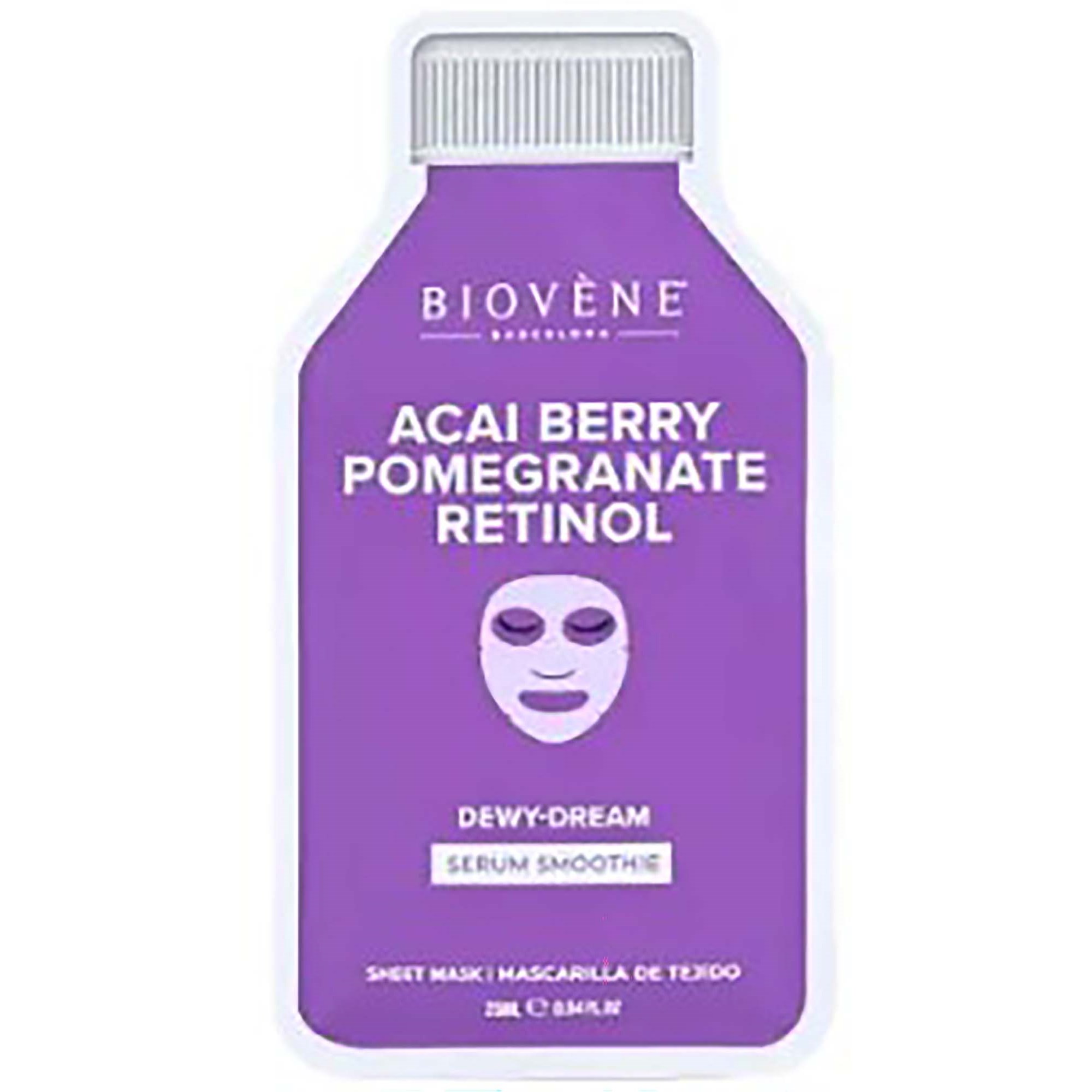 Biovène Acai Retinol Dewy-Dream Smoothie Serum Sheet Mask 1pcs