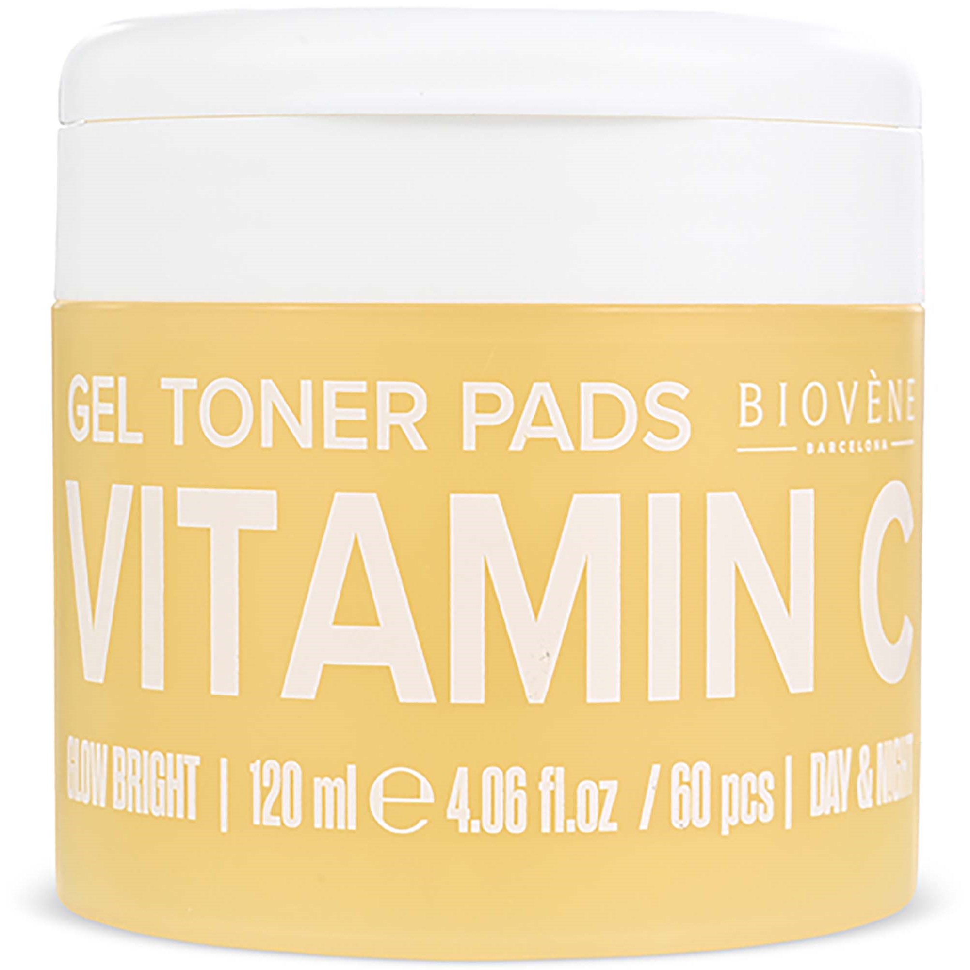 Biovène VITAMIN C Glow Bright Gel Toner Pads with Vitamin C, 60 pads 120 ml