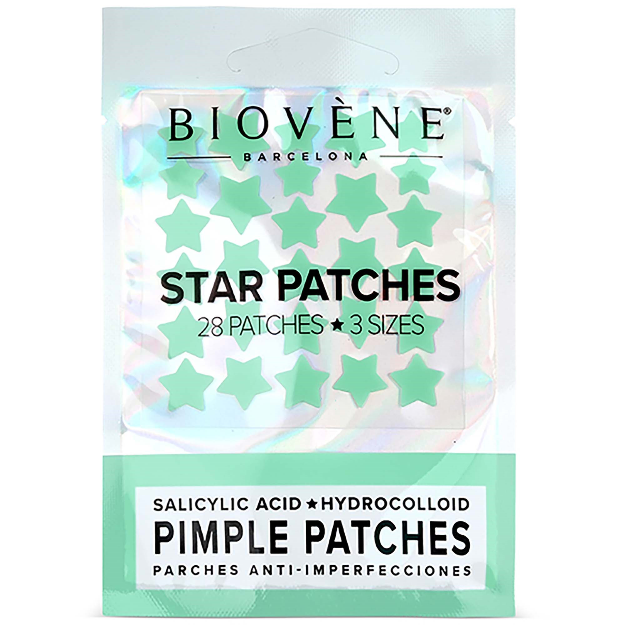 Biovène STAR PATCHES Green Pimple Patches - Anti-Blemish Stars, 28 patches 1,3 g