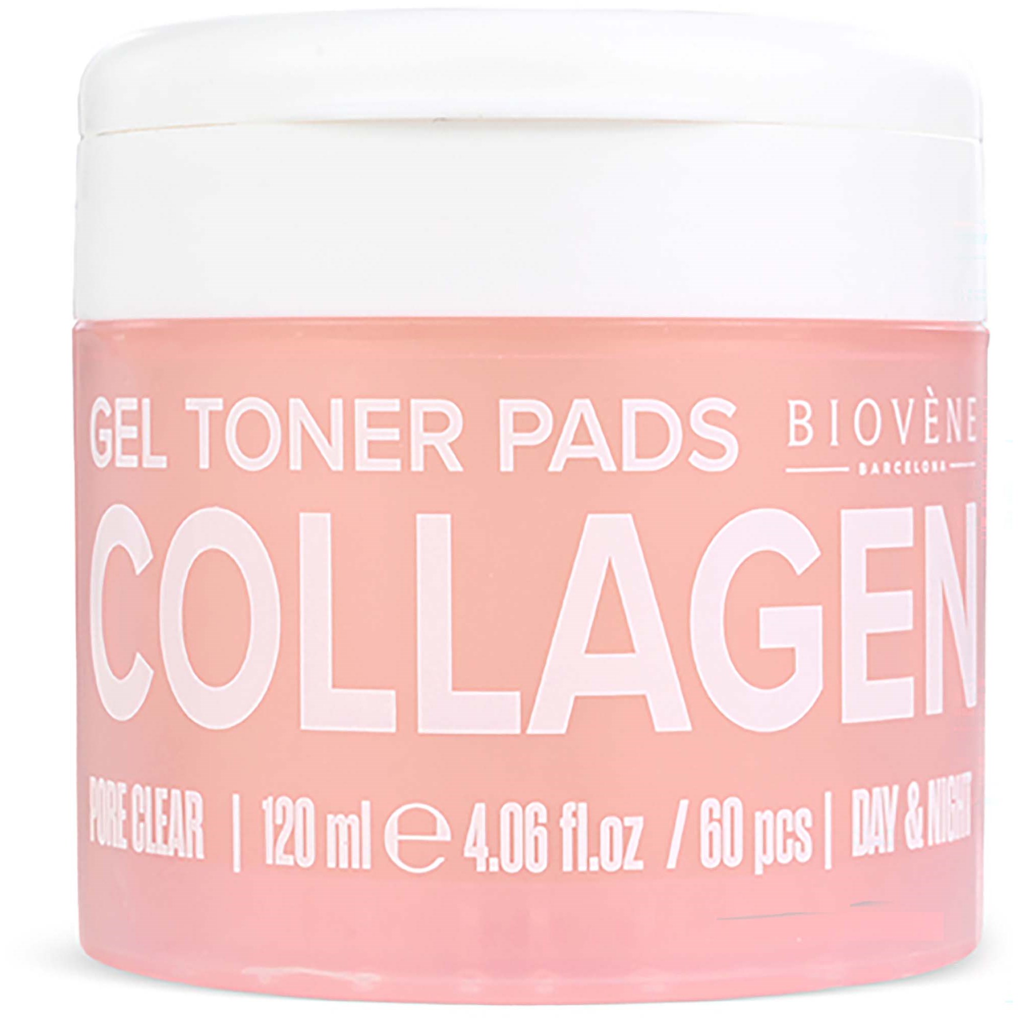 Biovène COLLAGEN Pore Clear Gel Toner Pads with Collagen, 60 pads 120 ml