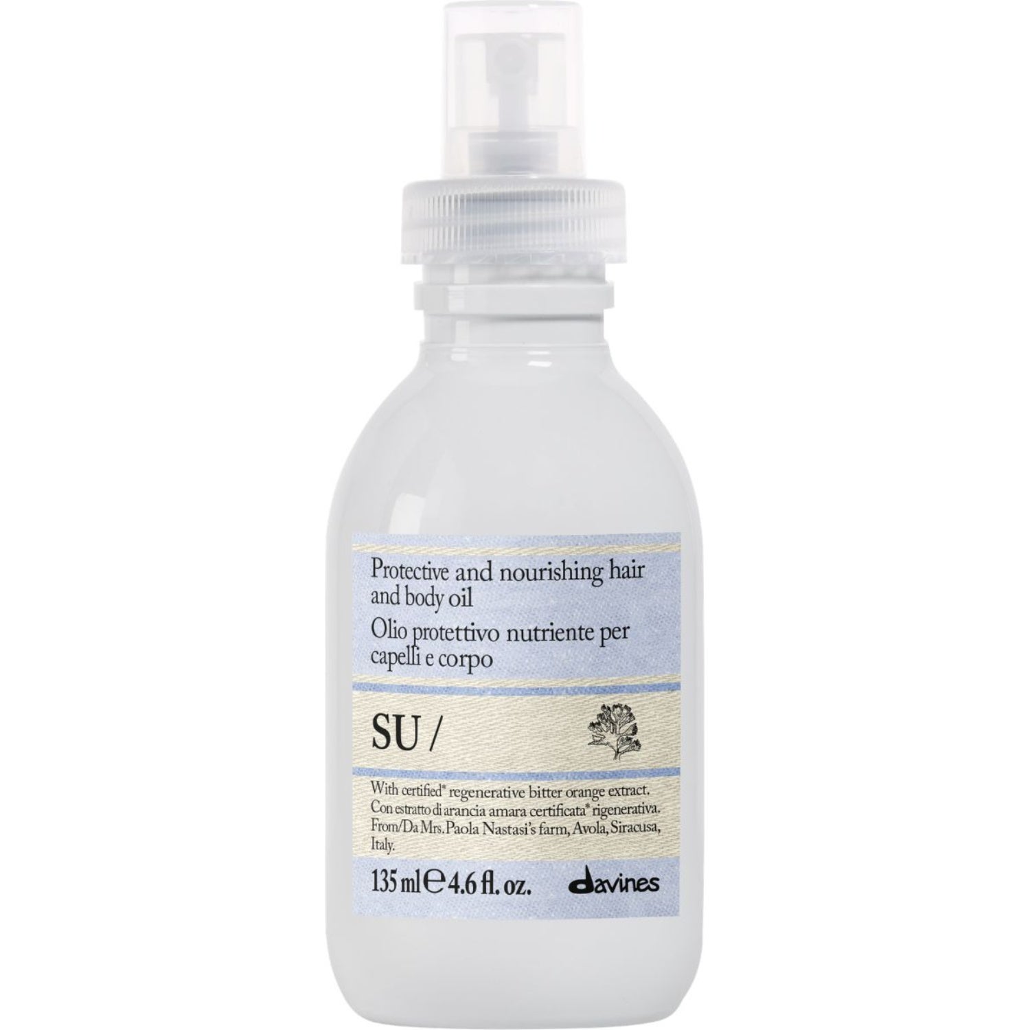 Davines SU Protective And Nourishing Hair And Body Oil 135 ml