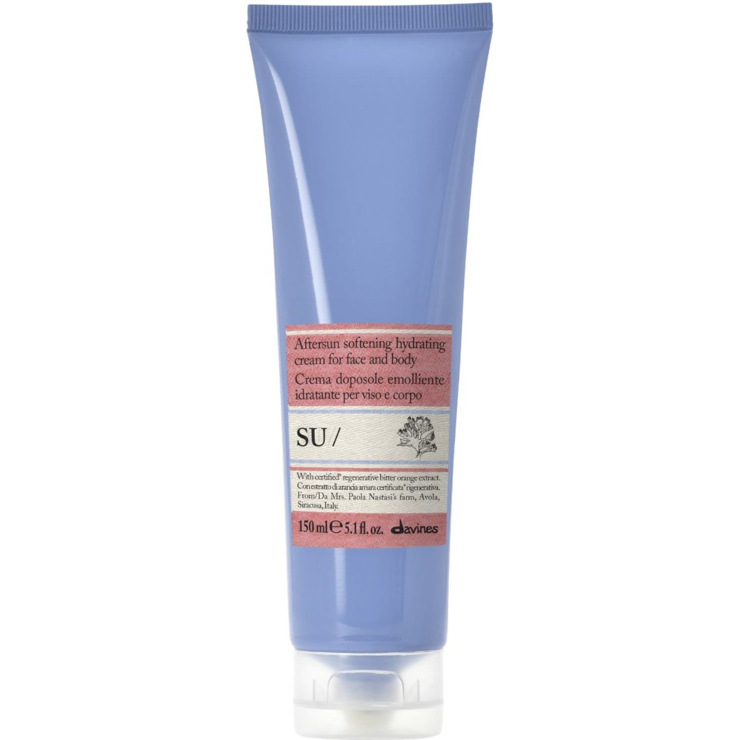 Davines SU Aftersun Softening Hydrating Cream For Face And Body 150 ml