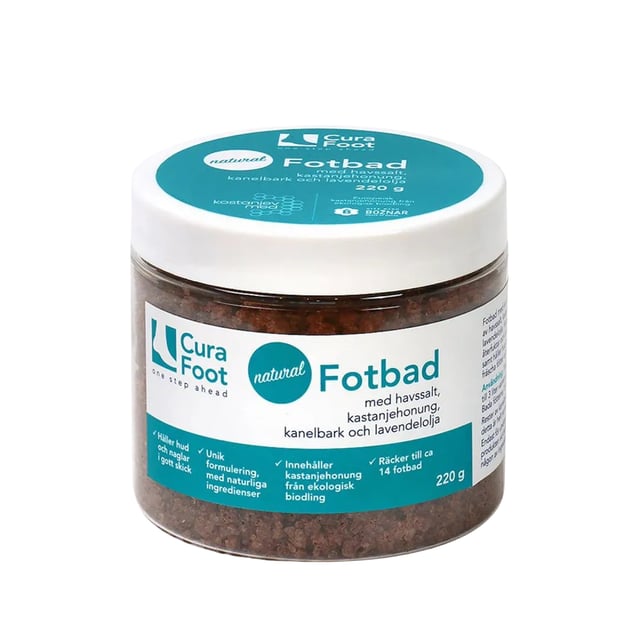 CuraFoot Natural fotbad 220g