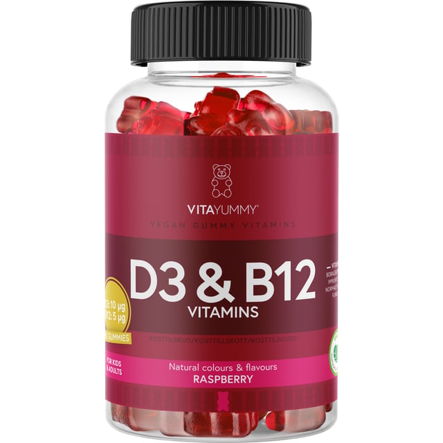 VitaYummy D3 & B12 Raspberry - 60st