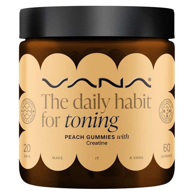 VANA Toning - Creatine Peach 60 gummies