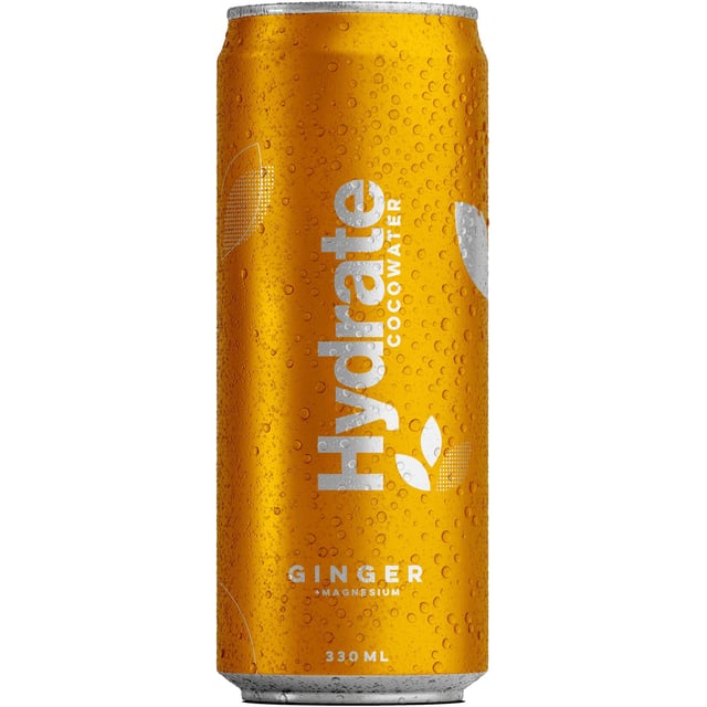 Hydrate Cocowater Kokosvatten Kolsyrad Ginger 330 ml