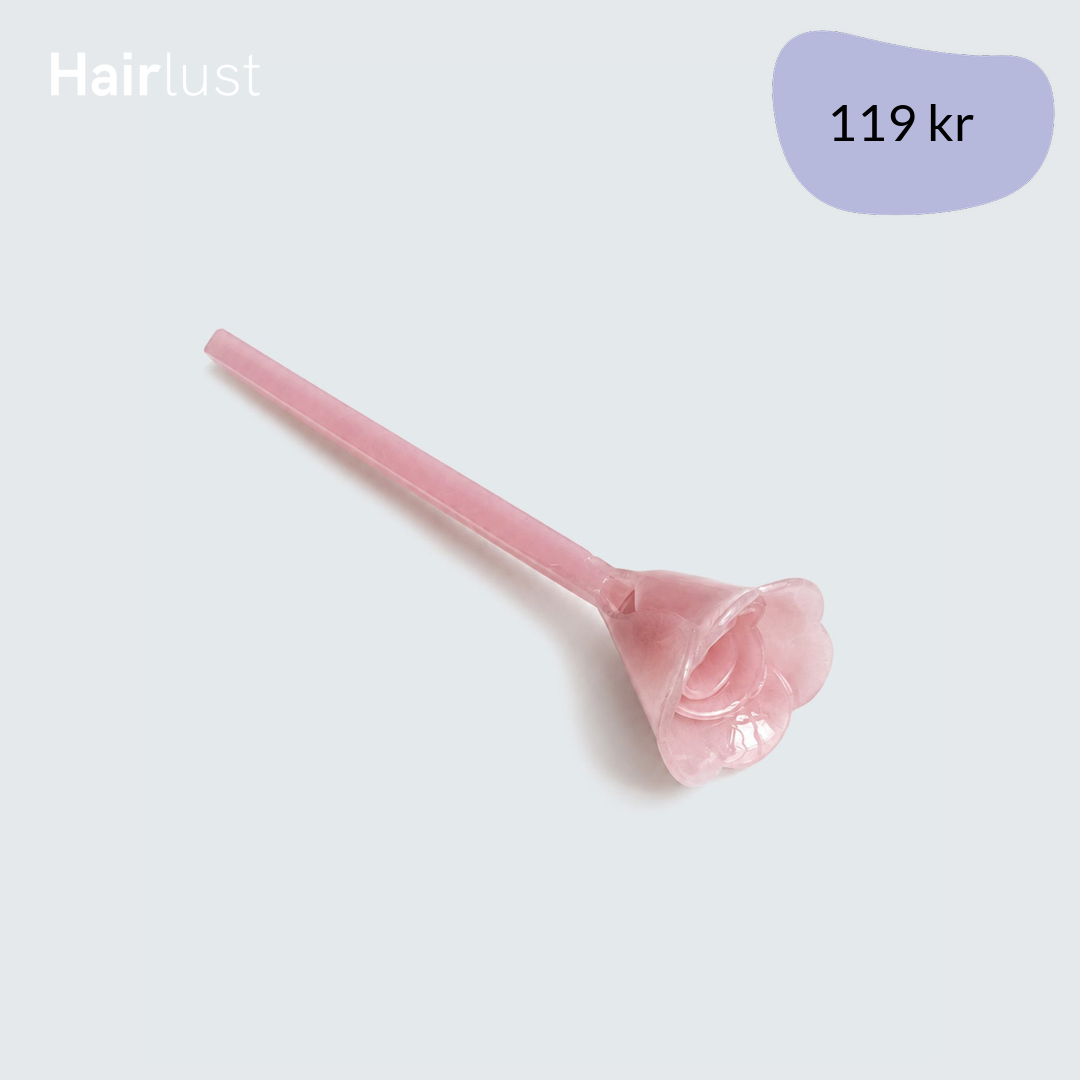 Flower Chopstick Hair Pin, Baby Pink
