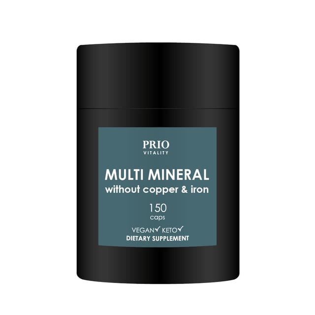 Prio Vitality Multi Mineral Without Copper & Iron 150 kap