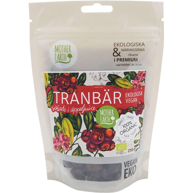 Mother Earth Tranbär Eko 250 g