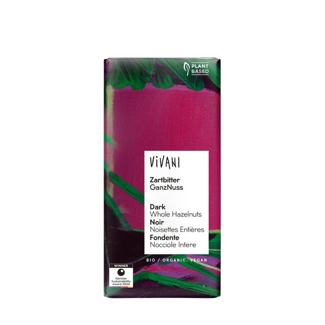 Vivani Mörk Choklad Hasselnöt Eko 100 g