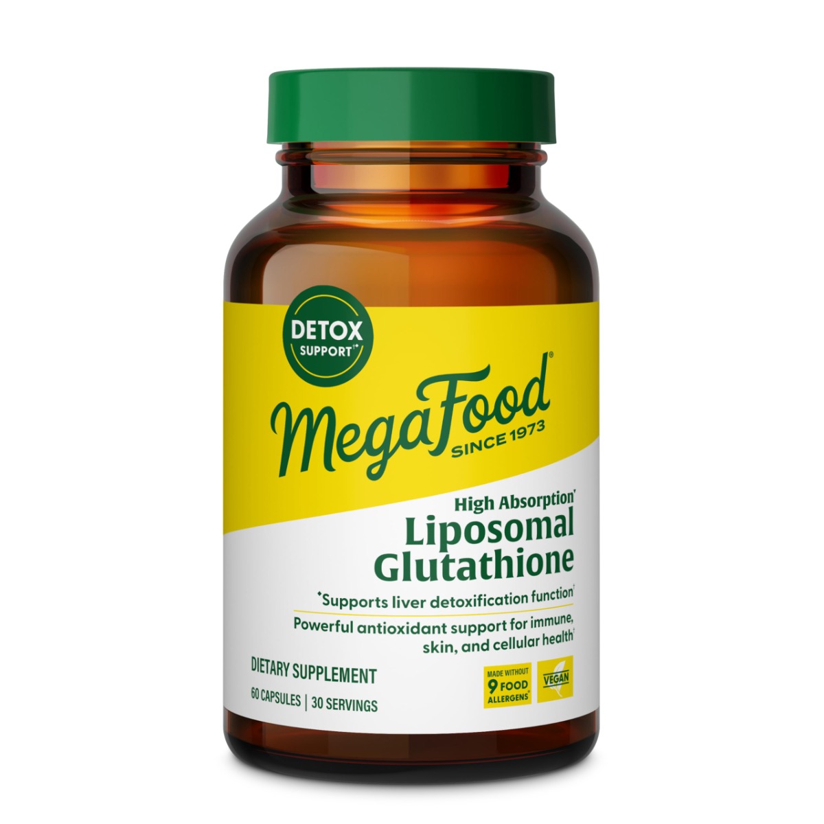 MegaFood Glutation Liposomalt – Hög Absorption 60 kapslar