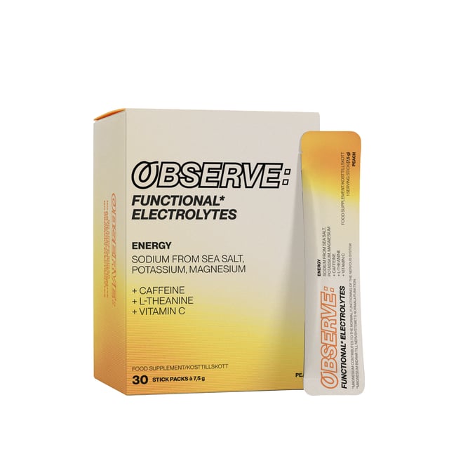 OBSERVE: ENERGY – Peach 30 stick packs