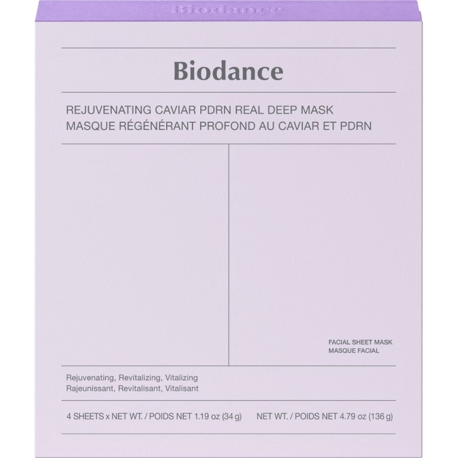 Biodance Rejuvenating Caviar PDRN Real Deep Mask 4 pcs
