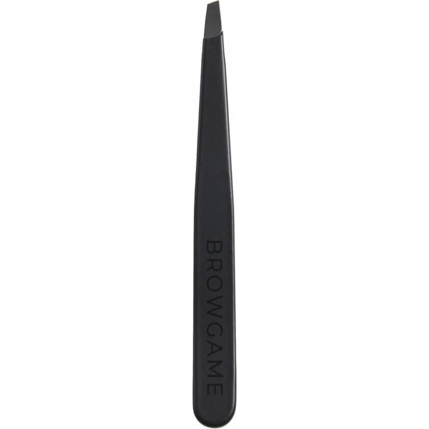 Browgame Cosmetics Signature Tweezer Slanted Soft Touch - Blackout