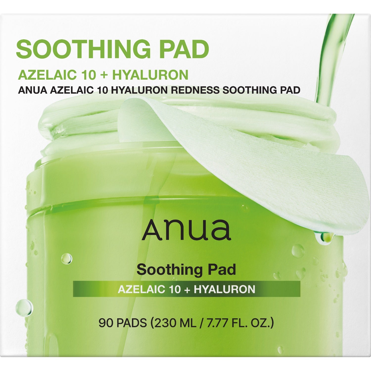 Anua AZELAIC 10 HYALURON REDNESS SOOTHING PAD 230 ml