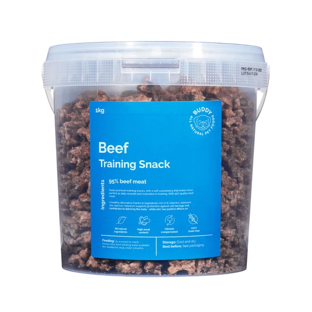 Buddy Pet Foods Beef Training Snack 1  kg