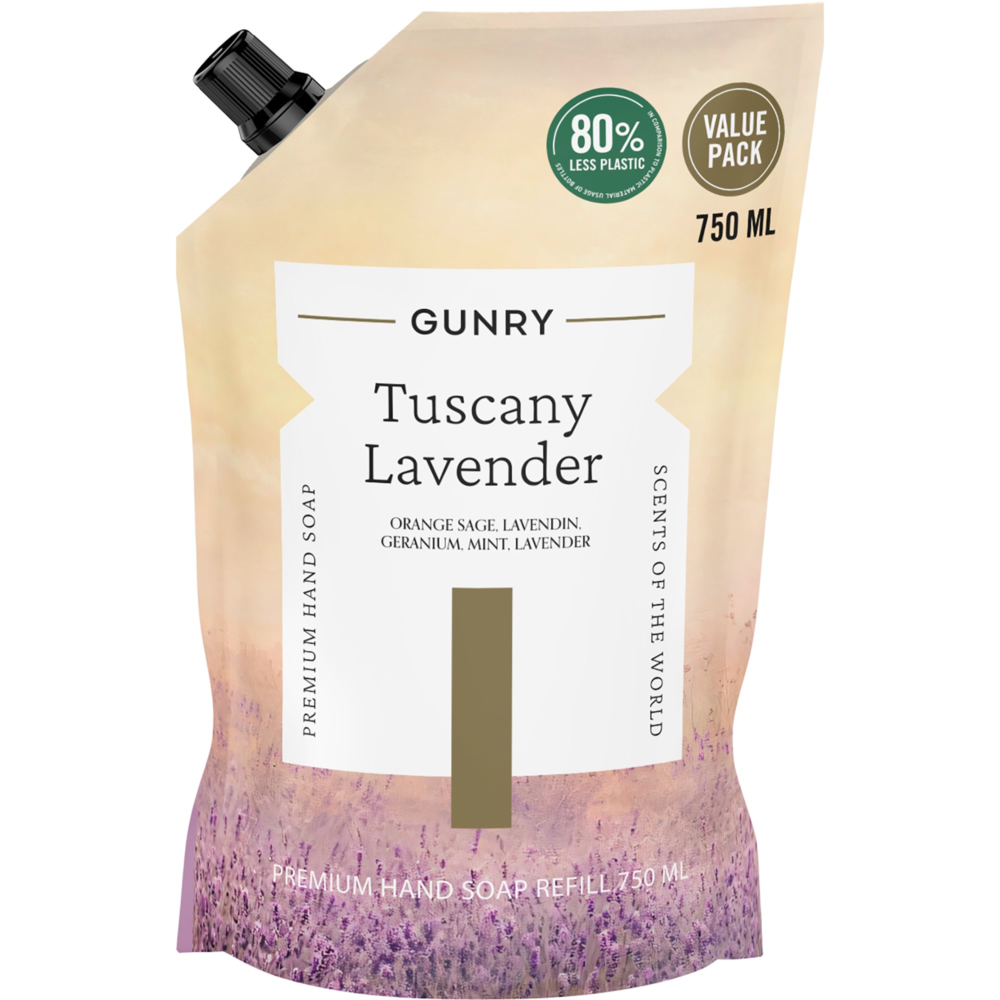 Gunry Hand Soap Refill SOTW Tuscany Lavender 750 ml