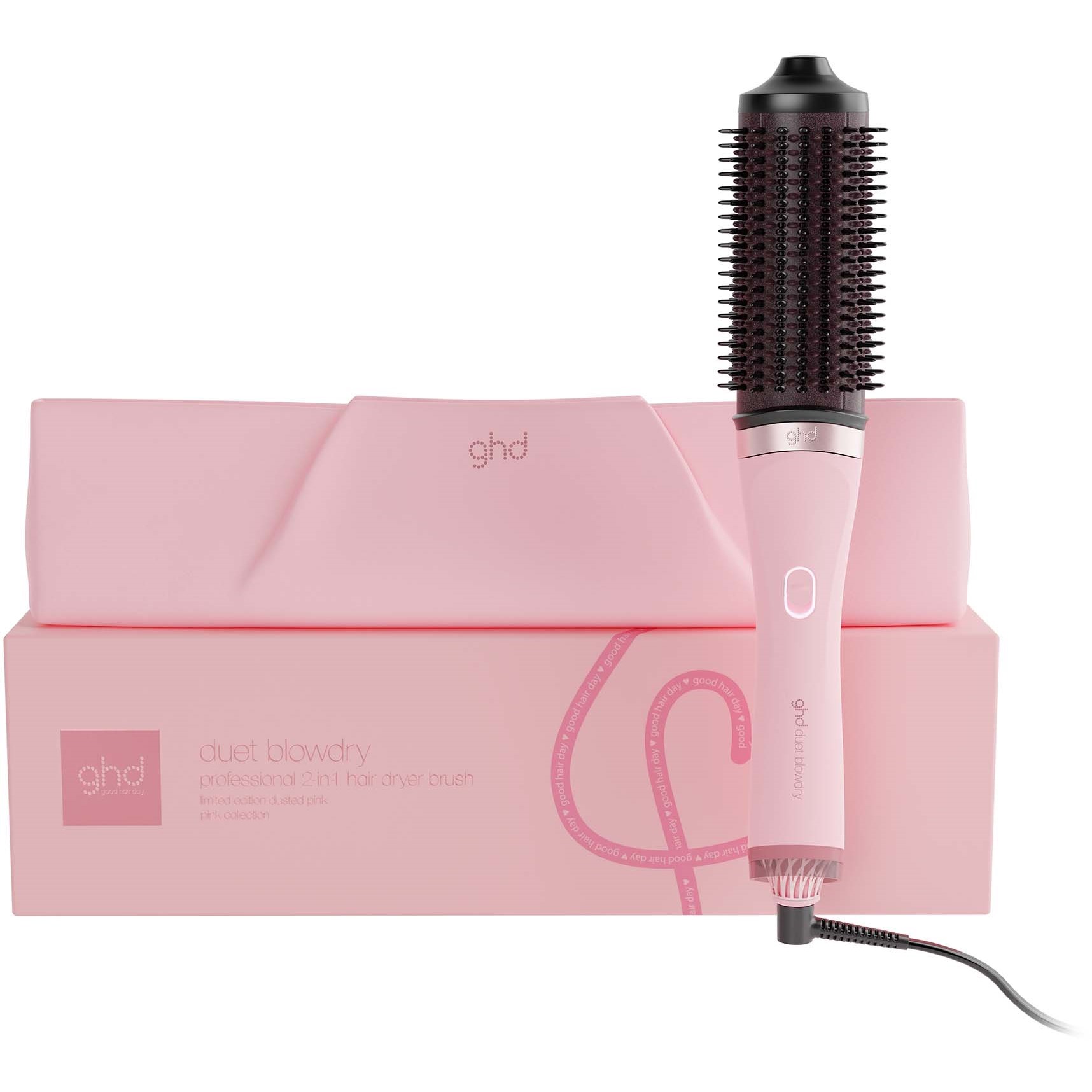 ghd Duet Blowdry Limited Edition Hair Dryer Brush in Dusted Pink
