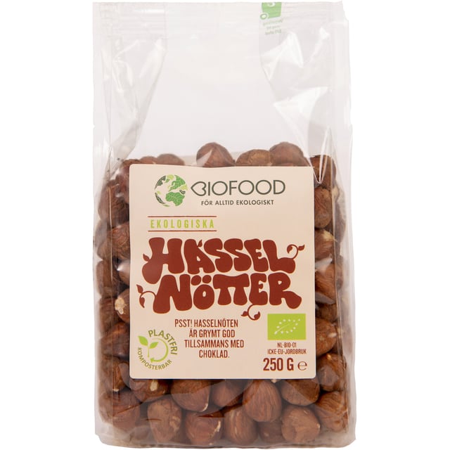 Biofood Hasselnötter 250g