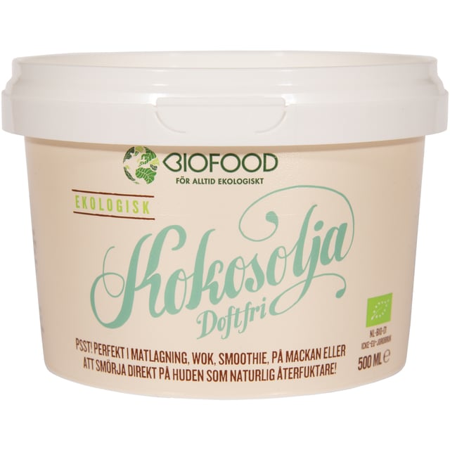 Biofood Kokosolja Doftfri 500g