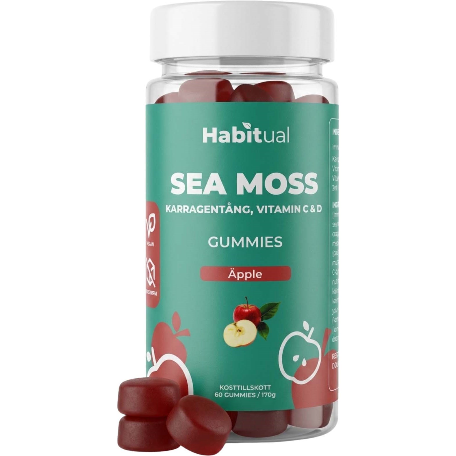Habitual Sea Moss Äpple Gummies 60 st