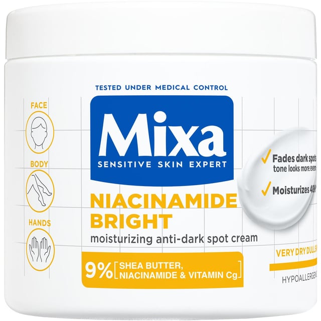 Mixa Niacinamide Bright Moisturizing Anti-Dark Spot Cream 400ml
