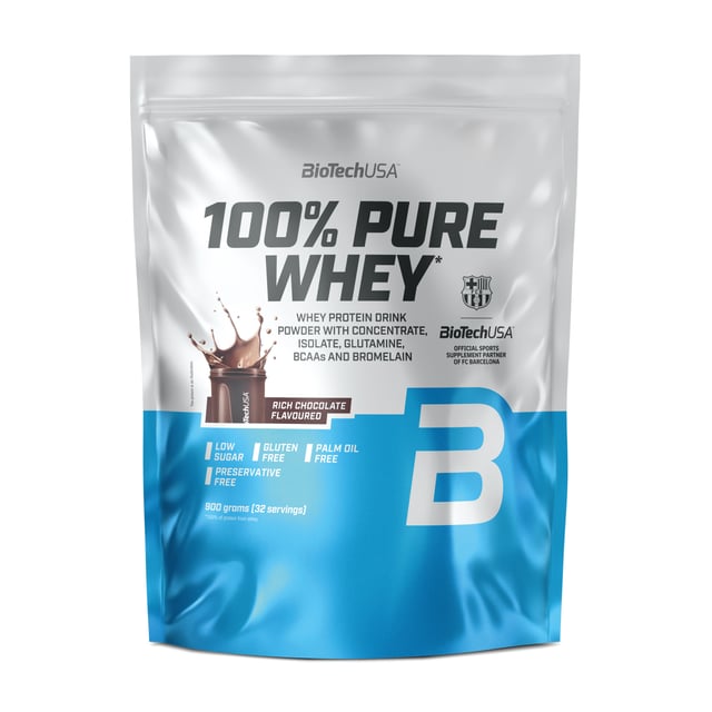 BioTechUSA 100% Pure Whey Rich Chocolate 900 g
