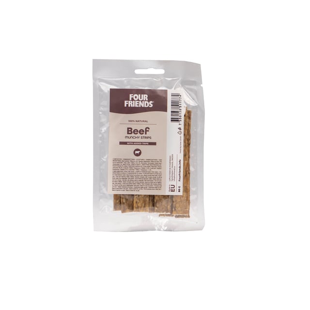 FourFriends Beef munchy strips with tripe 80 g