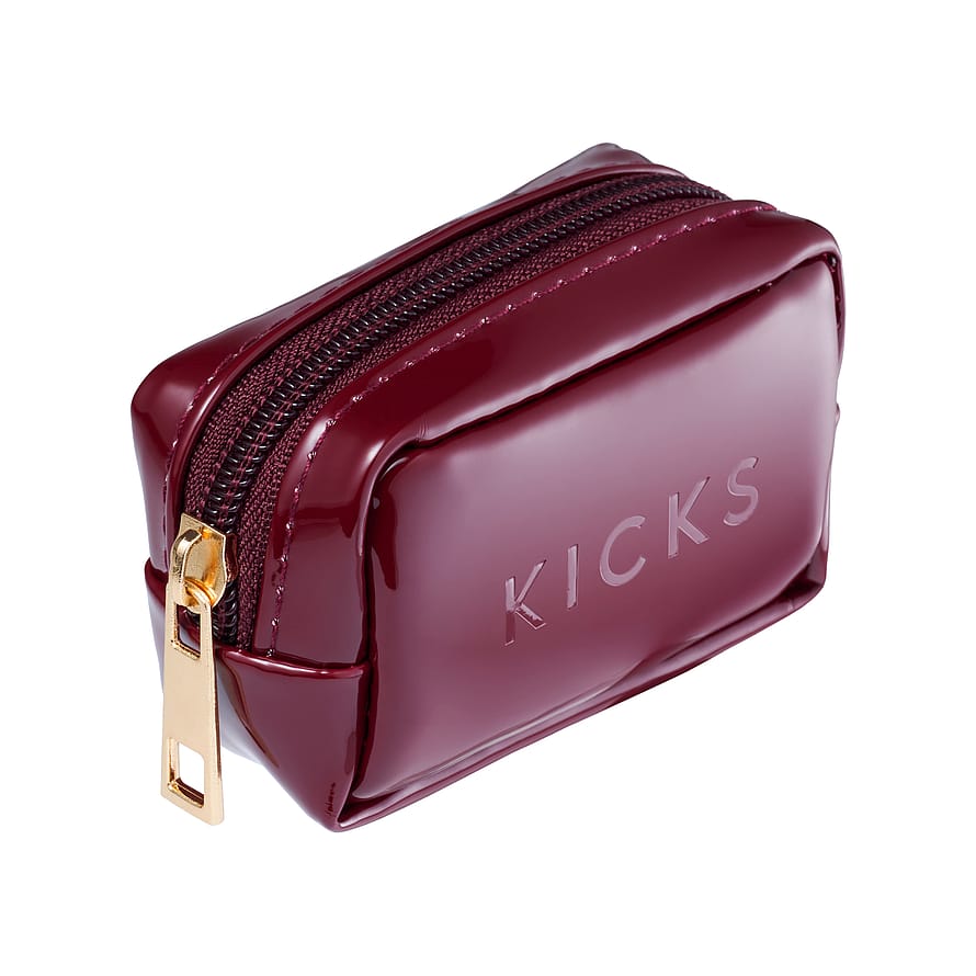 Mini Beauty Bag Charm Wine Red