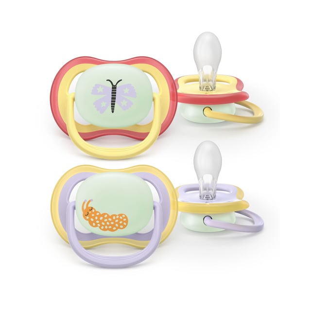 Philips Avent Pacifier ultra air natt SOOTHER AIR NIGHTTIME 0-6 mån 2-pack