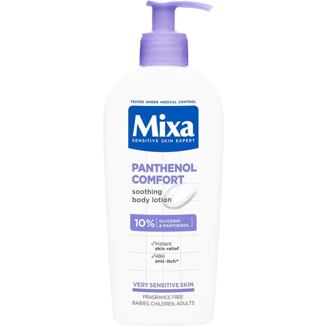 Mixa Panthenol Comfort Lugnande kroppslotion för mycket känslig hud 250 ml